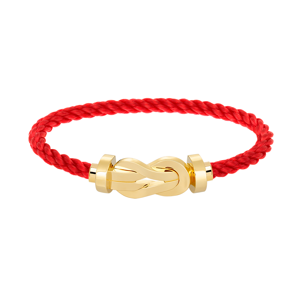 [AW]LARGE 8-FIGURE BUCKLE BRACELET - GOLD