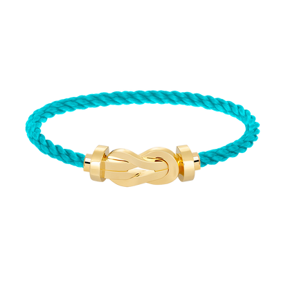 [AW]LARGE 8-FIGURE BUCKLE BRACELET - GOLD