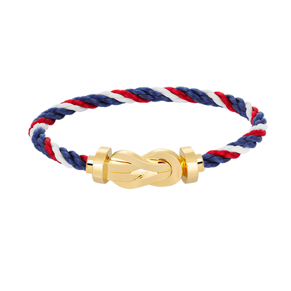 [AW]LARGE 8-FIGURE BUCKLE BRACELET - GOLD