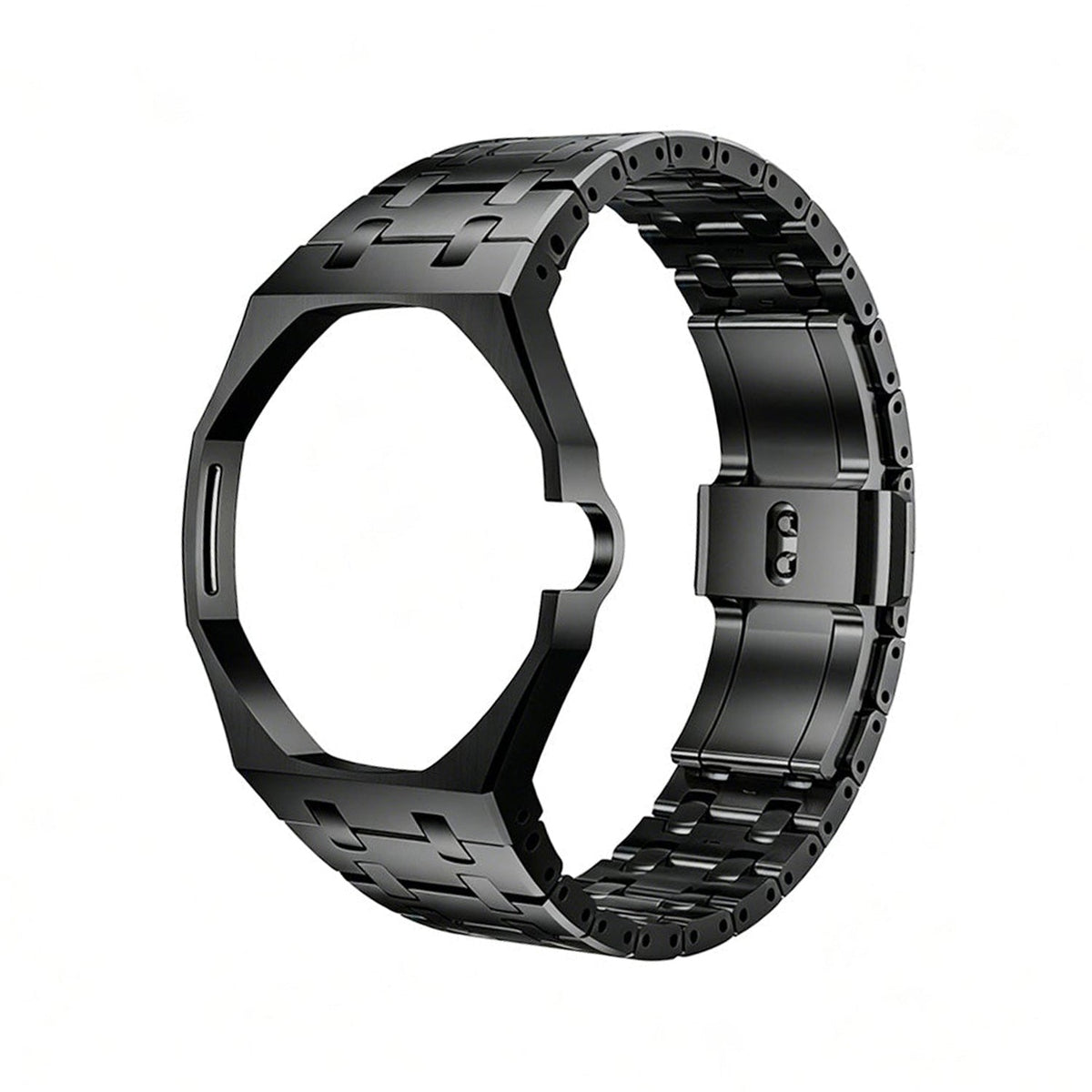 [AW]OAK POP BLACK STEEL CASE & SILICONE STRAP