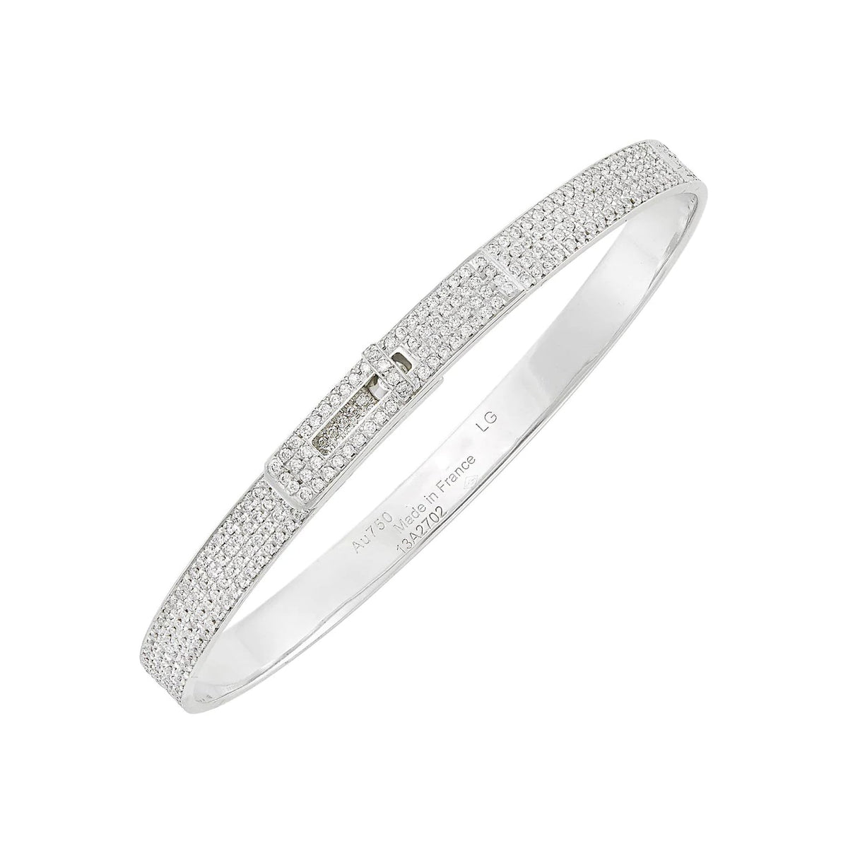 [AW]HM KELLY BRACELET IN SILVER AND FULL PAVE DIAMOND