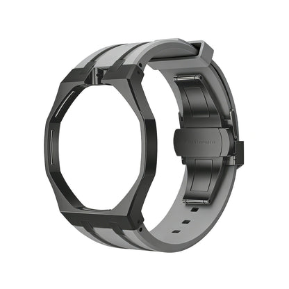 [AW]OAK POP BLACK STEEL CASE & SILICONE STRAP
