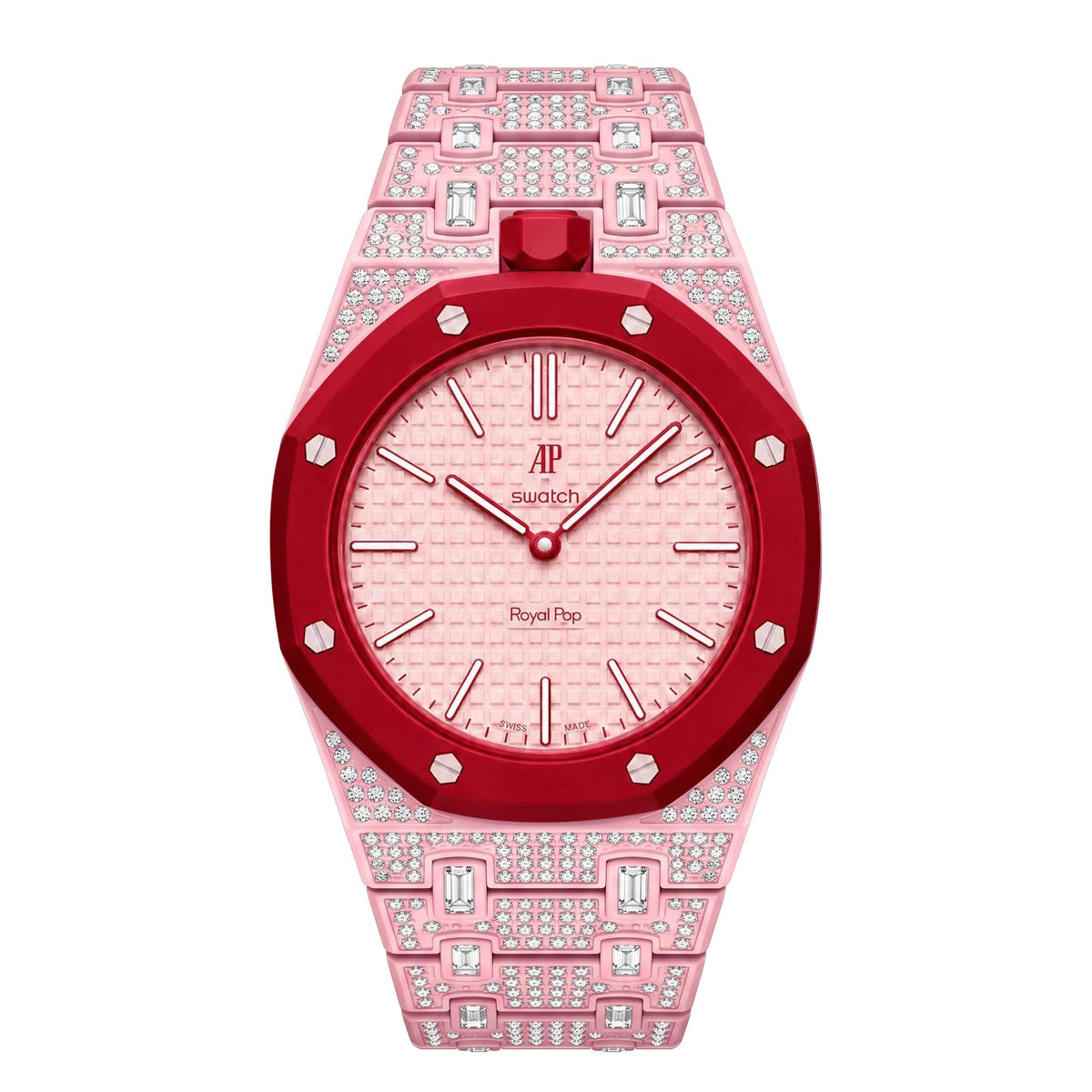 [AW]Royal Oak Pop Exclusive Bioceramic Case & Bioceramic Strap Full Diamond