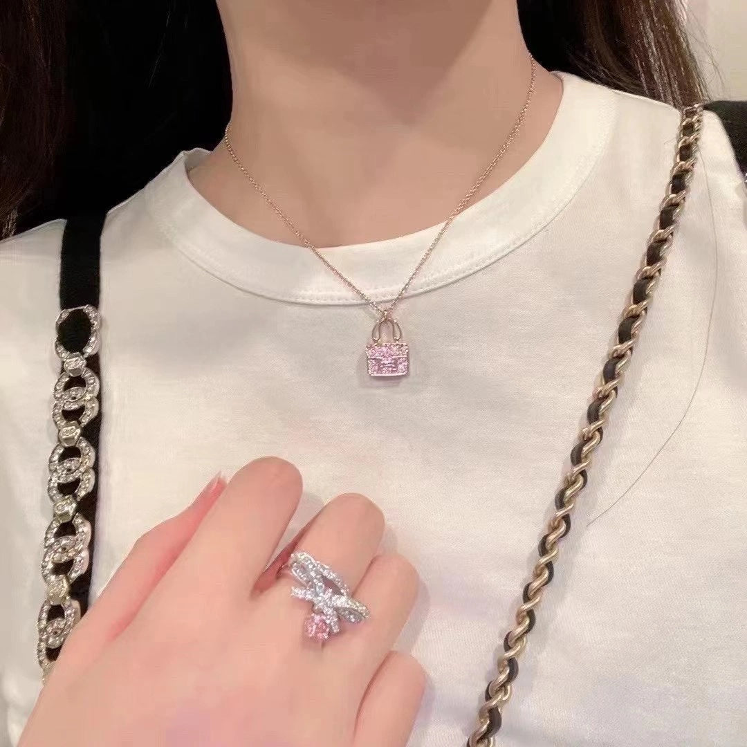 [AW]CONSTANCE PEDANT PURPLE DIAMOND NECKLACE