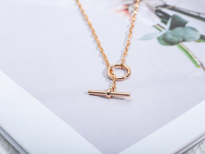 [AW]ECHAPPEE NECKLACE ROSE GOLD