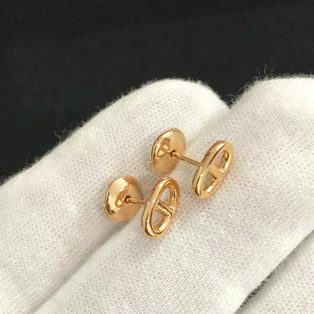 [AW]CHAINE SMALL EARRINGS GOLD AND SILVER