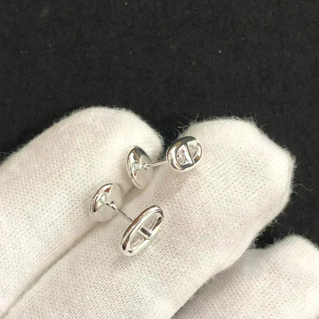 [AW]CHAINE SMALL EARRINGS GOLD AND SILVER