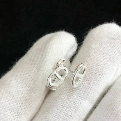 [AW]CHAINE SMALL EARRINGS GOLD AND SILVER