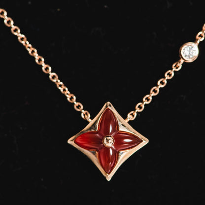 [AW]STAR NECKLACE ROSE GOLD 1 DIAMOND