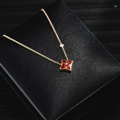 [AW]STAR NECKLACE ROSE GOLD 1 DIAMOND