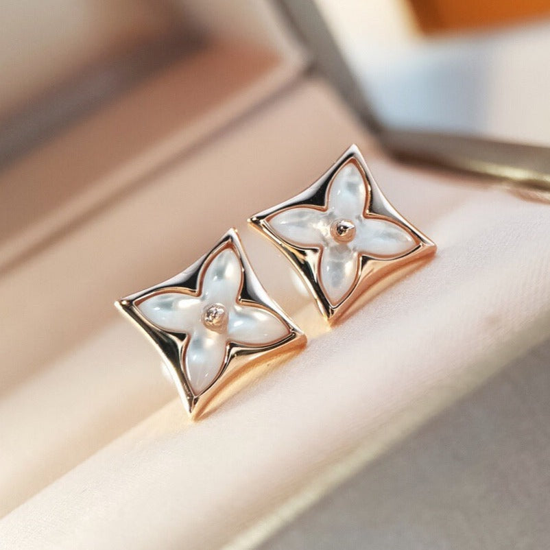 [AW]STAR MOP ROSE GOLD EARRINGS