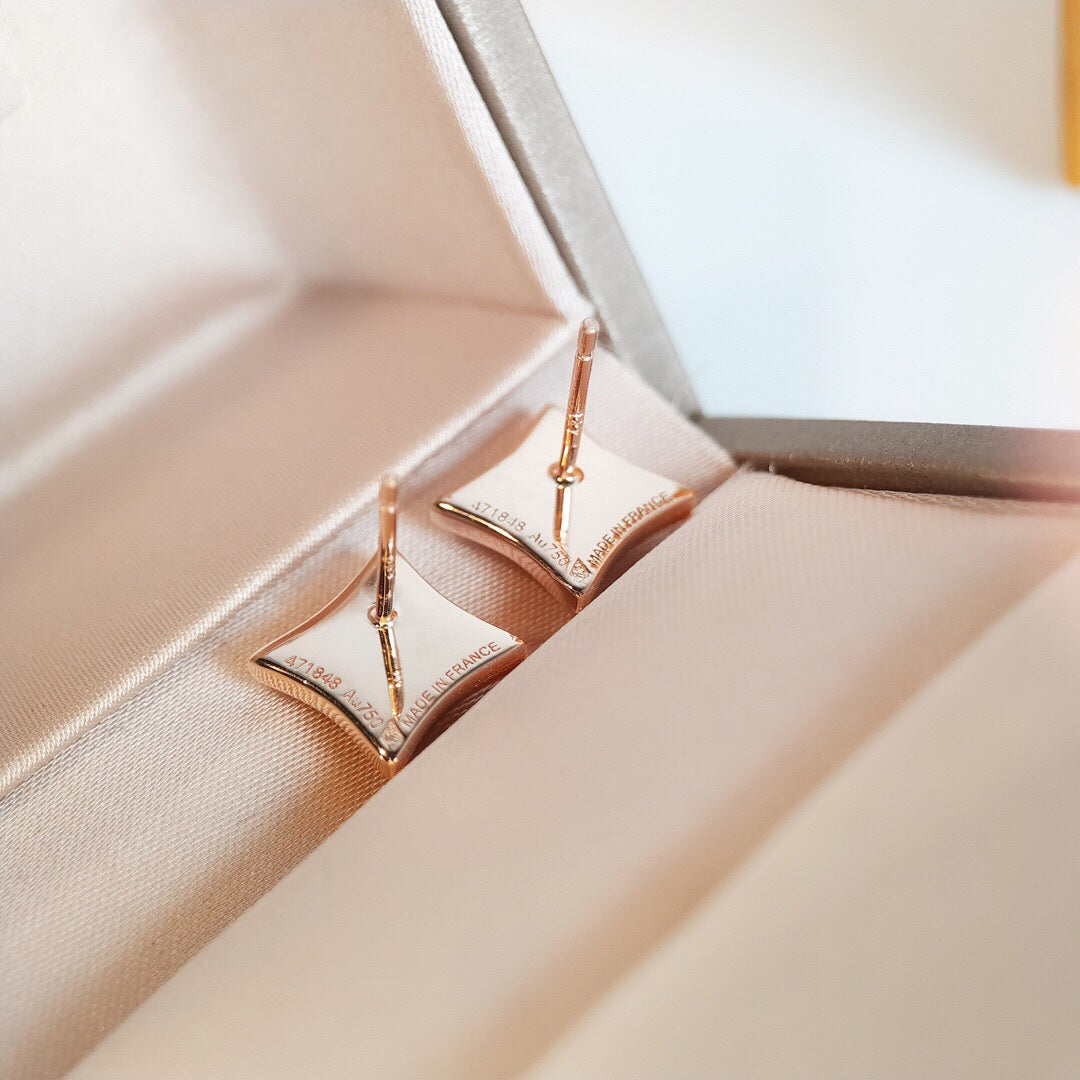 [AW]STAR MOP ROSE GOLD EARRINGS