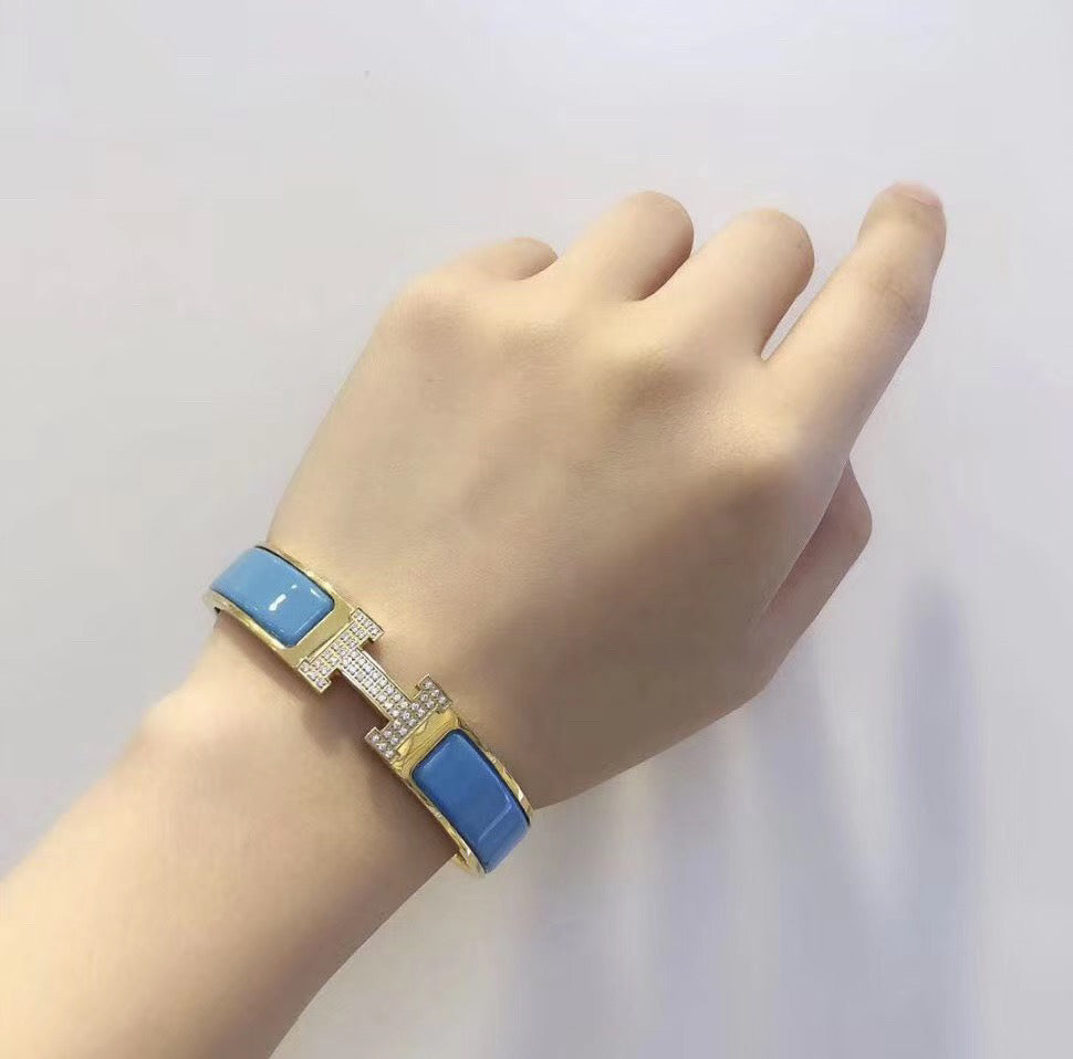 [AW]H CLOUD BLUE BRACELET GOLD DIAMOND