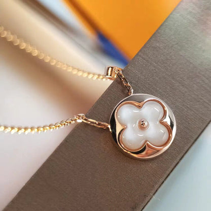 [AW]SUN MOP GOLD 1 DIAMOND NECKLACE