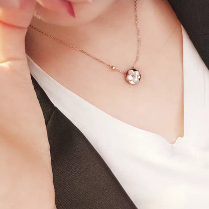 [AW]SUN MOP GOLD 1 DIAMOND NECKLACE