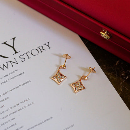 [AW]STAR DIAMONDS EARRINGS GOLD