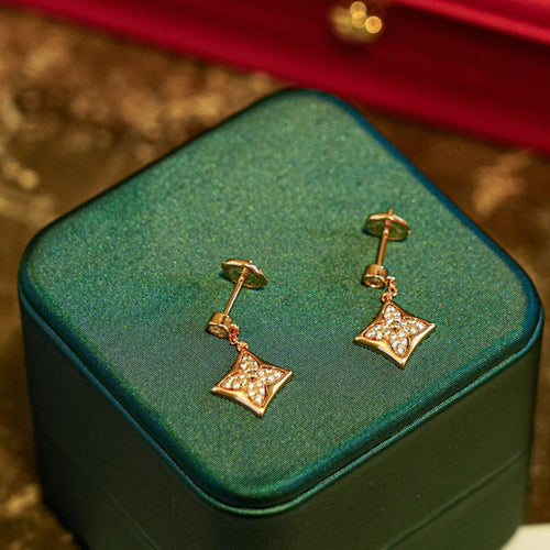 [AW]STAR DIAMONDS EARRINGS GOLD