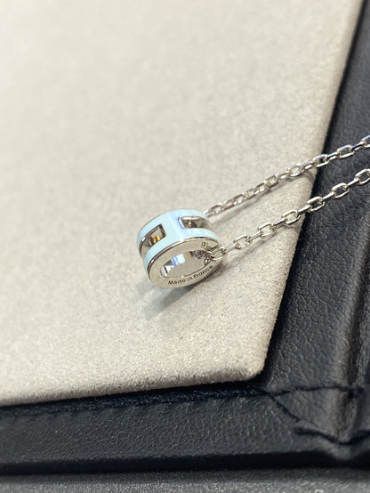 [AW]POP H LIGHT BLUE NECKLACE