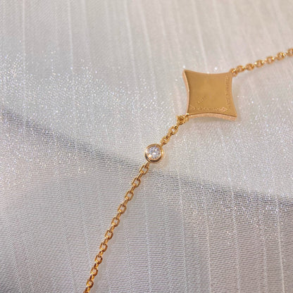 [AW]COLOR STAR CARNELIAN ROSE GOLD DIAMOND BRACELET