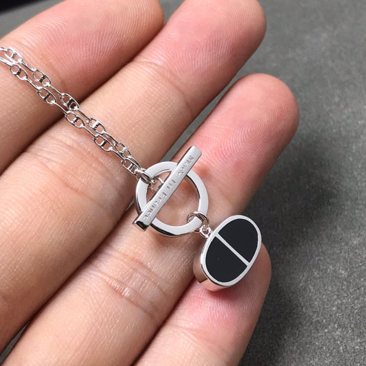 [AW]CHAINE VERSO BLACK CERAMIC  NECKLACE