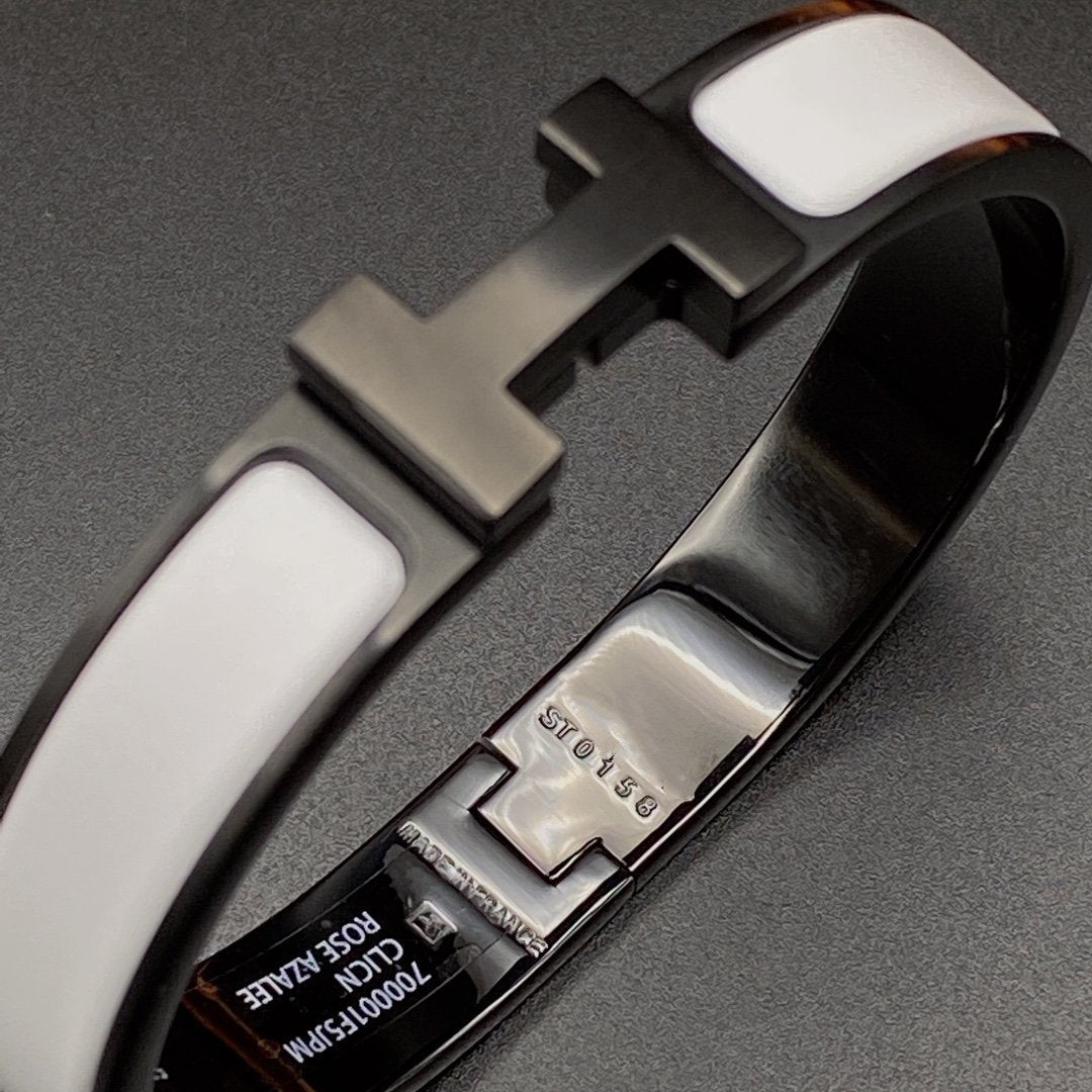 [AW]H BRACELET 12MM BLACK WHITE CERAMIC