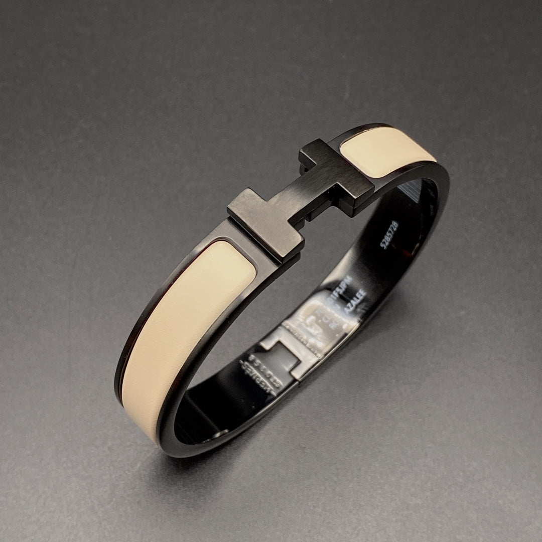 [AW]H BRACELET 12MM BLACK BEIGE CERAMIC