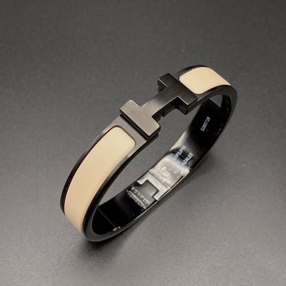 [AW]H BRACELET 12MM BLACK BEIGE CERAMIC