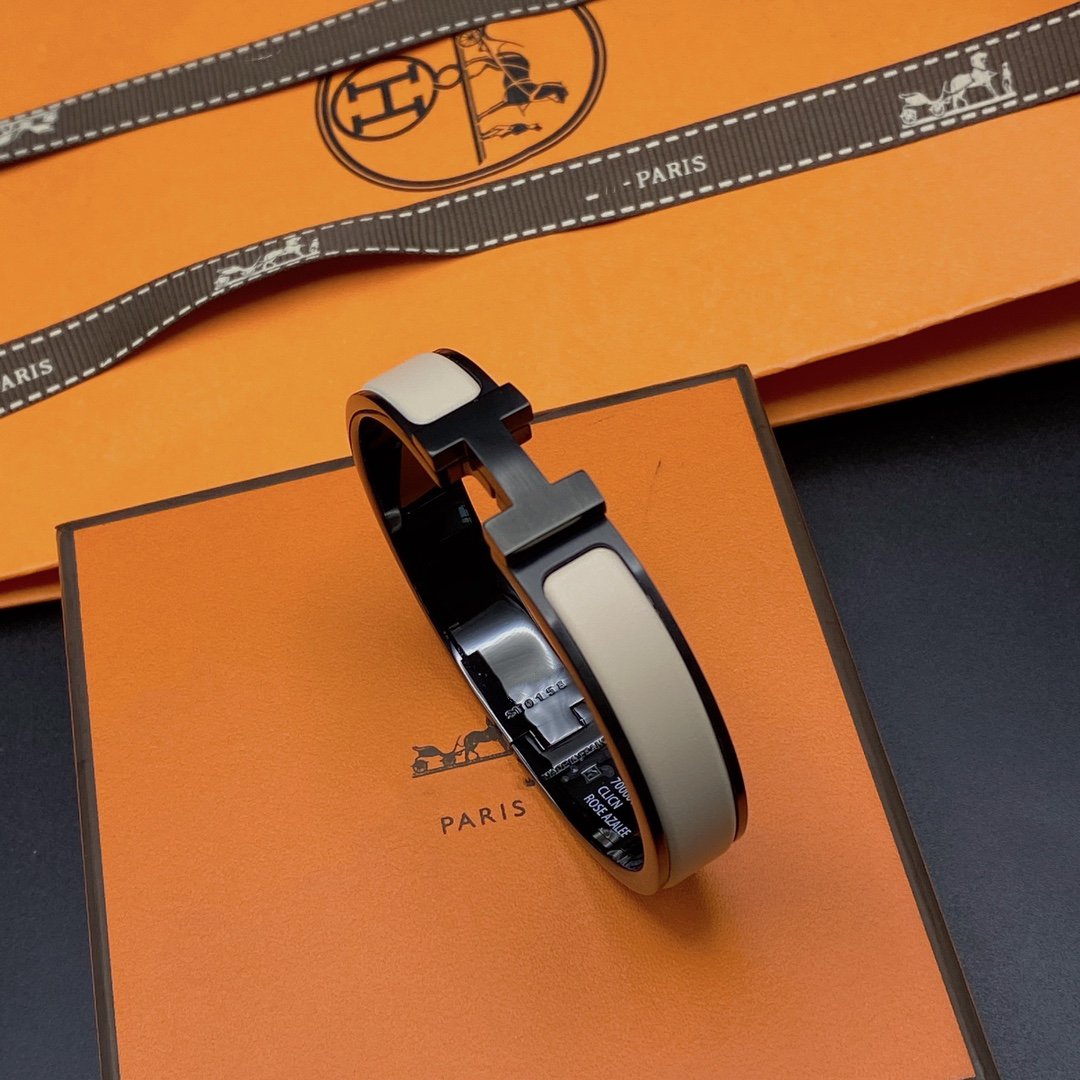 [AW]H BRACELET 12MM BLACK BEIGE CERAMIC