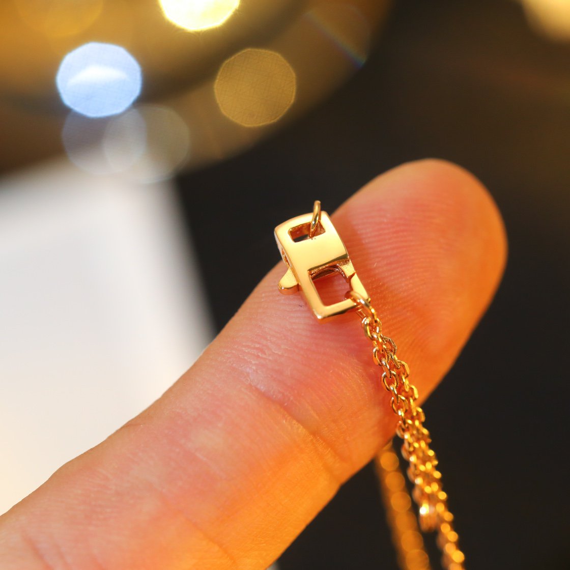 [AW]STAR AND SUN DIAMOND ROSE GOLD NECKLACE