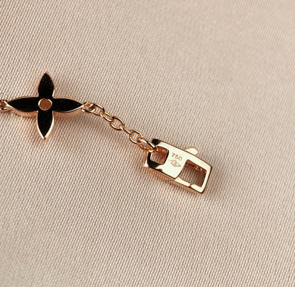 [AW]STAR AND SUN 7 MOTIFS GOLD BRACELET