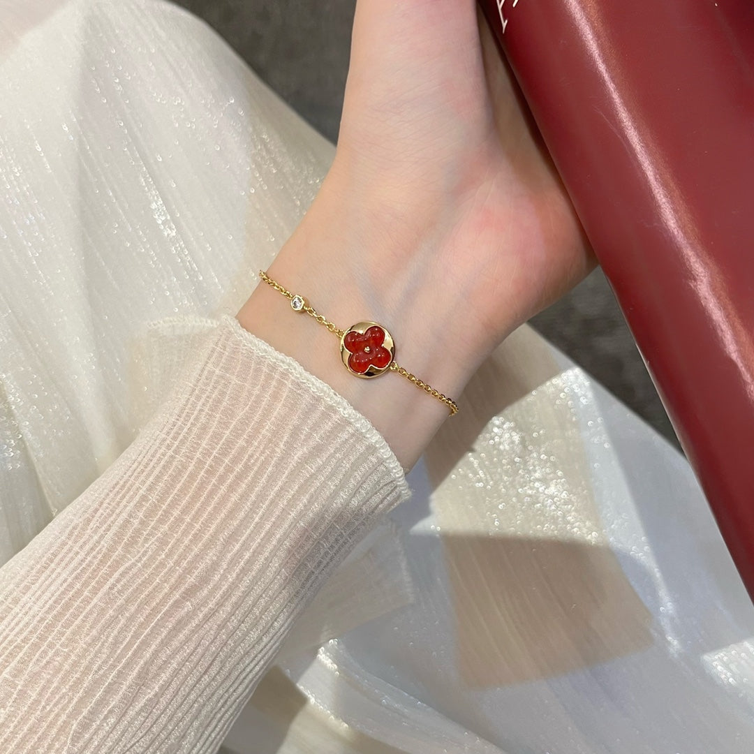 [AW]SUN PEDANT CARNELIAN BRACELET