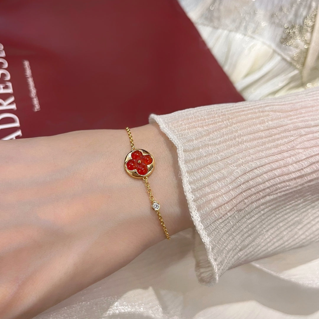 [AW]SUN PEDANT CARNELIAN BRACELET