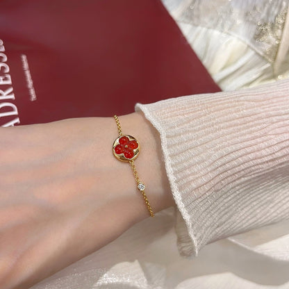 [AW]SUN PEDANT CARNELIAN BRACELET
