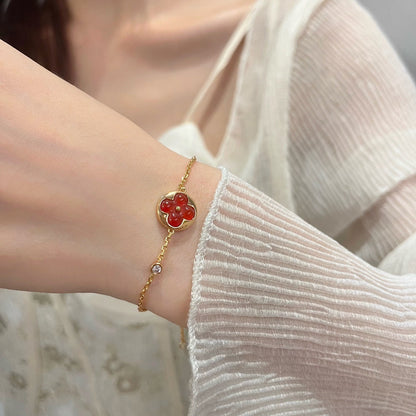[AW]SUN PEDANT CARNELIAN BRACELET