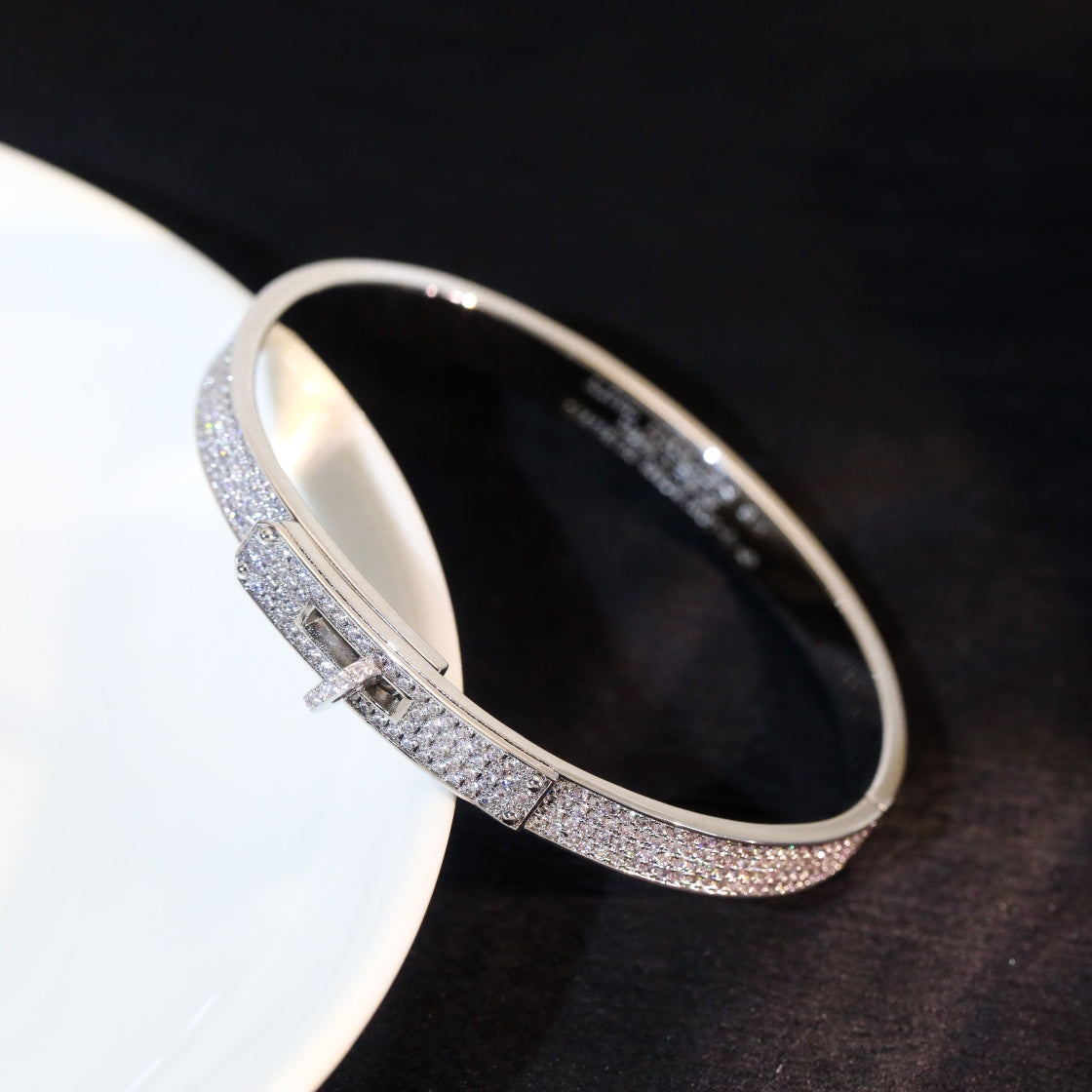 [AW]KELLY BRACELET DIAMOND PAVED