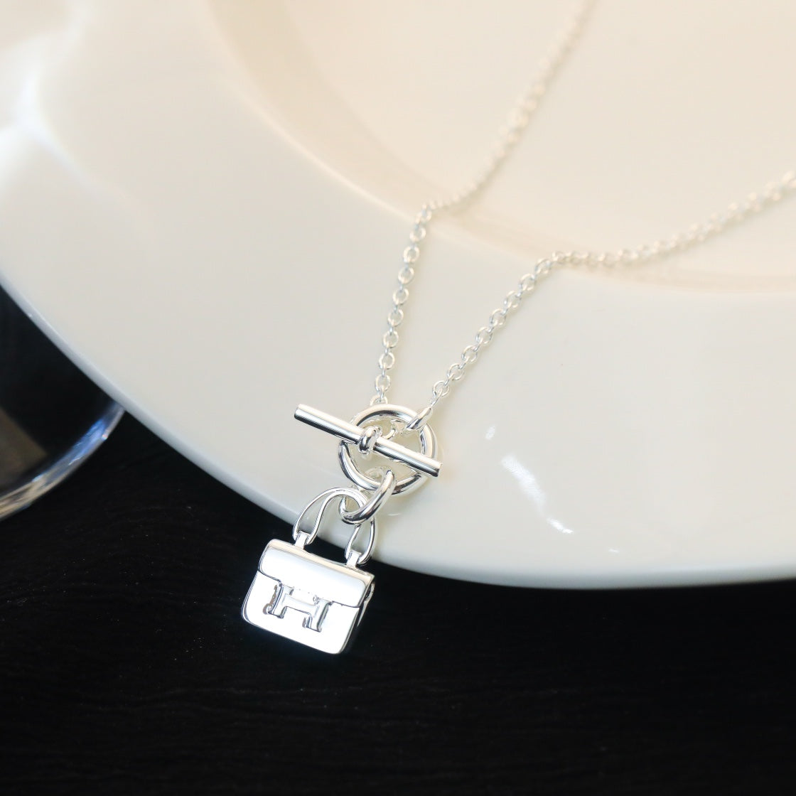 [AW]POP H PEDANT SILVER NECKLACE