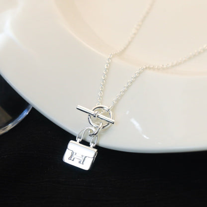 [AW]POP H PEDANT SILVER NECKLACE