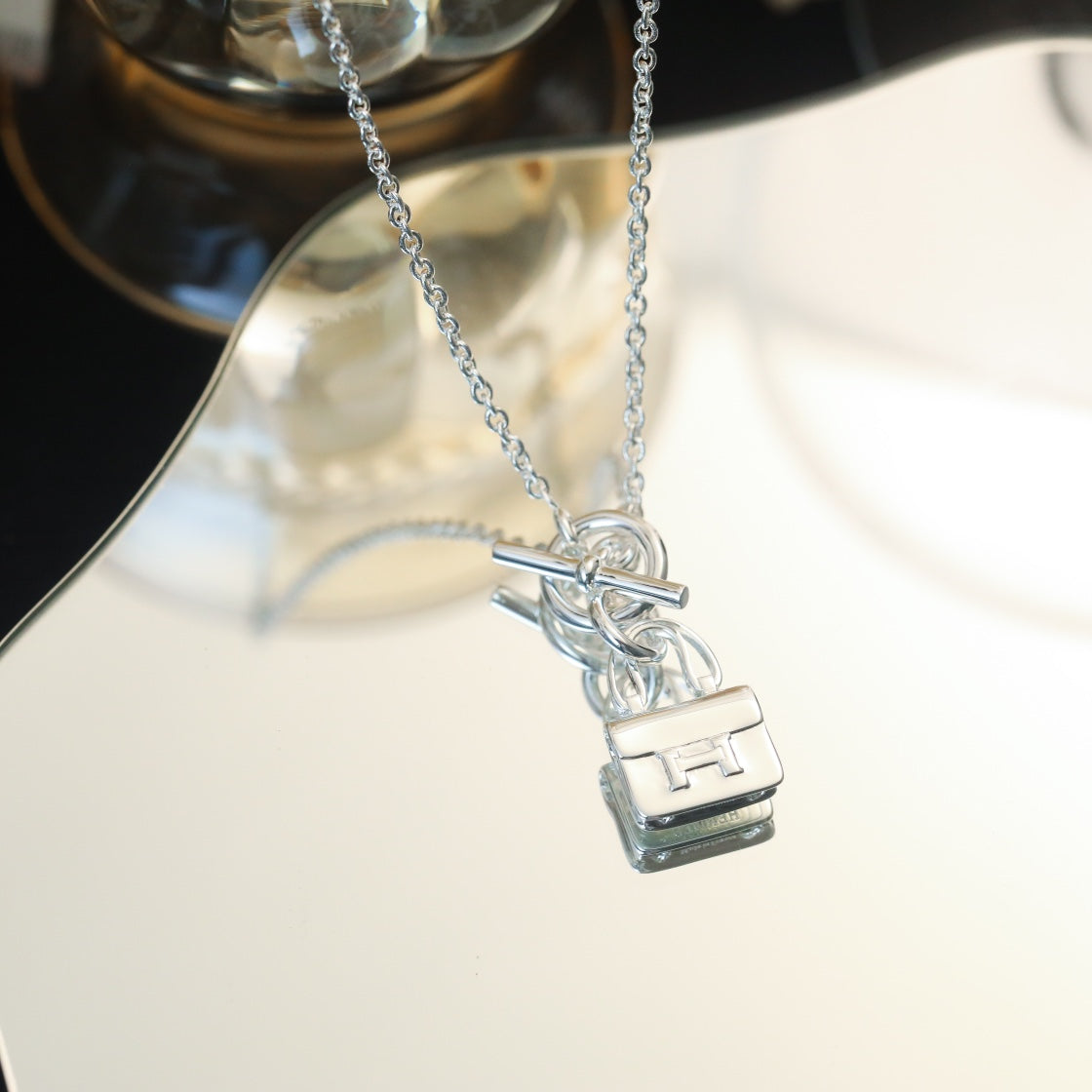 [AW]POP H PEDANT SILVER NECKLACE