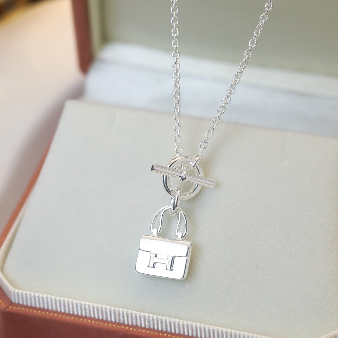 [AW]POP H PEDANT SILVER NECKLACE