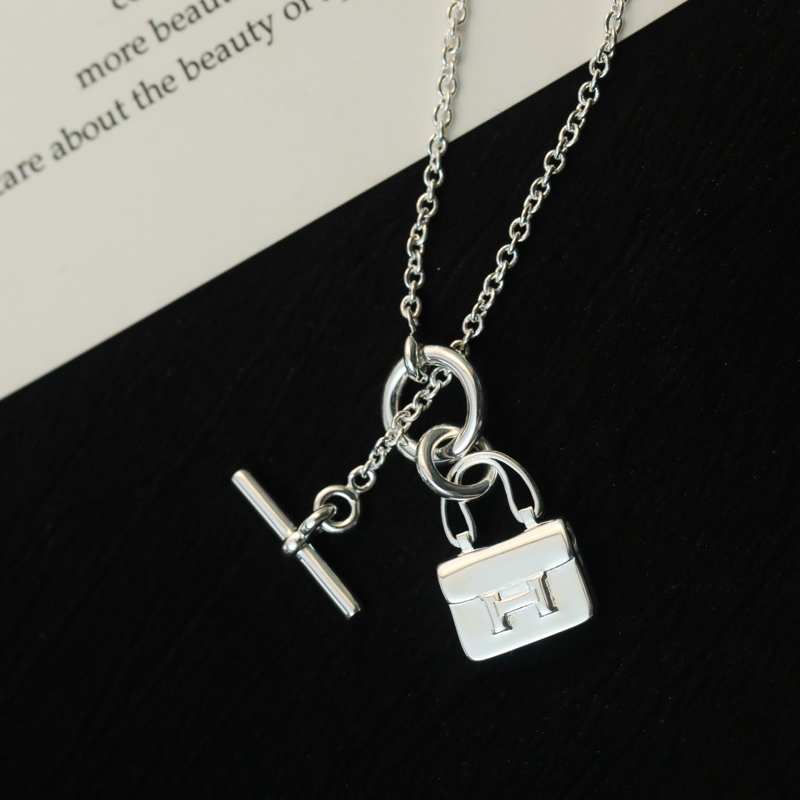 [AW]POP H PEDANT SILVER NECKLACE