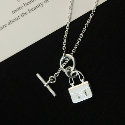 [AW]POP H PEDANT SILVER NECKLACE