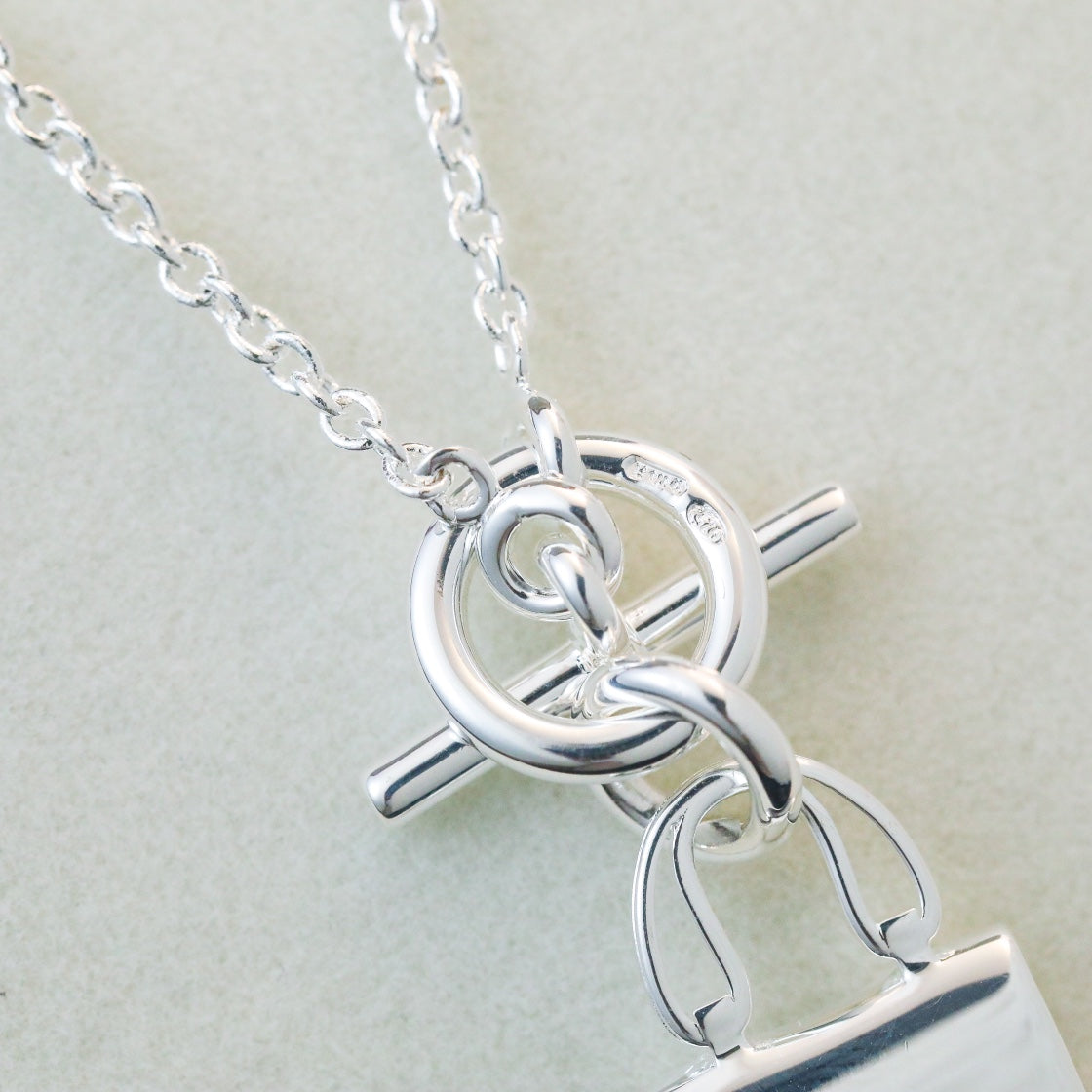 [AW]POP H PEDANT SILVER NECKLACE
