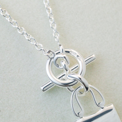 [AW]POP H PEDANT SILVER NECKLACE