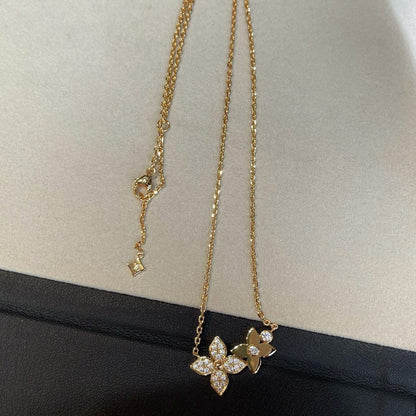 [AW]STAR BLOSSOM NECKLACE ROSE GOLD DIAMONDS