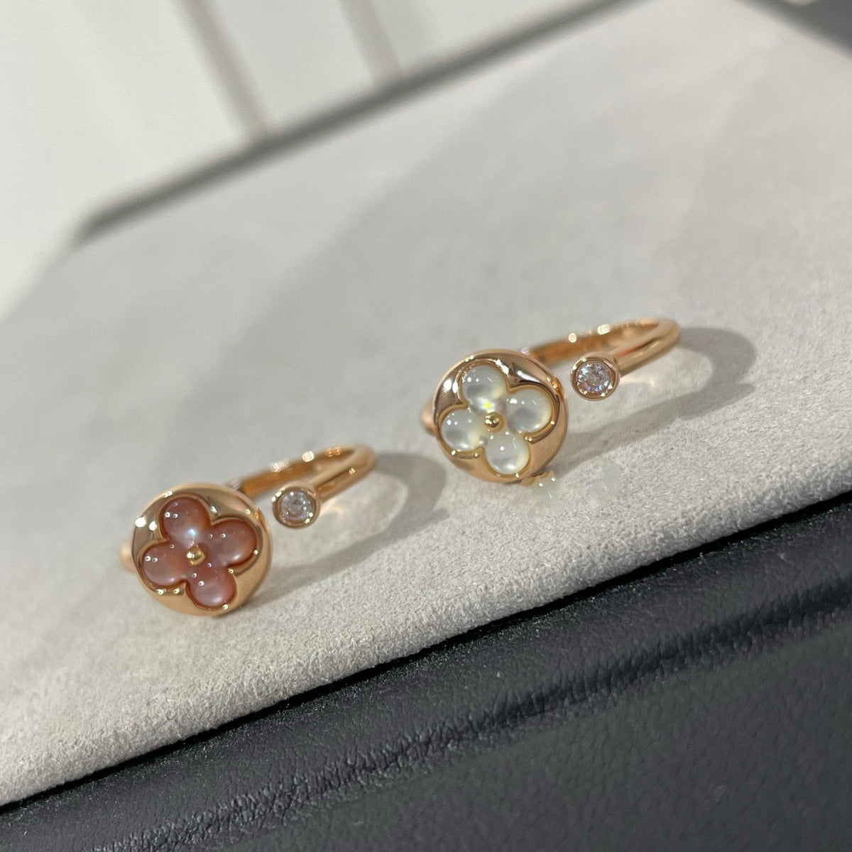 [AW]SUN 1 DIAMOND PINK MOP RING