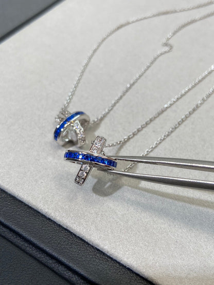 [AW]LIENS DIAMOND SILVER NECKLACE