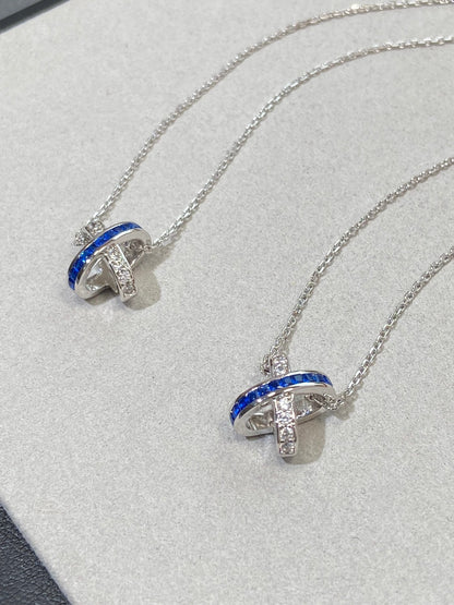 [AW]LIENS DIAMOND SILVER NECKLACE
