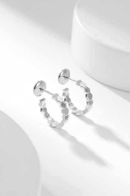 [AW]BEE LOVE DIAMOND HOOP EARRINGS