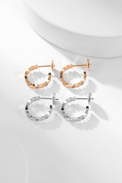 [AW]BEE LOVE DIAMOND HOOP EARRINGS