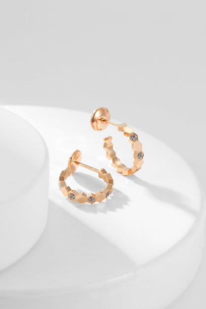 [AW]BEE LOVE DIAMOND HOOP EARRINGS